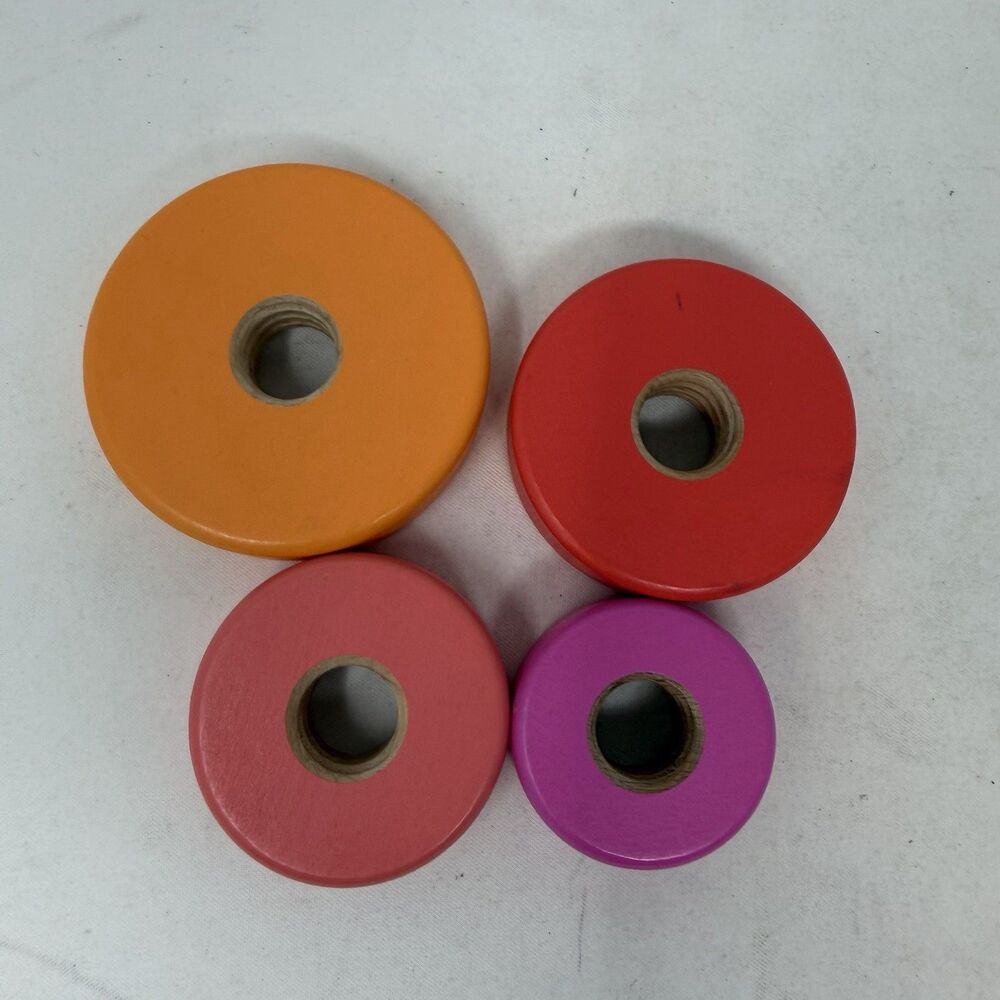 Lovevery Twist & Pivot Pattern Puzzle Replacement 4 Pieces Pink Orange